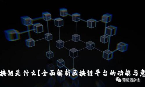 区块链是什么？全面解析区块链平台的功能与意义