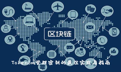Tokenim管理密钥的最佳实践与指南