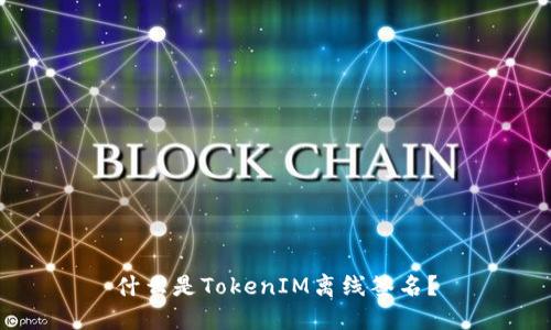 什么是TokenIM离线签名？